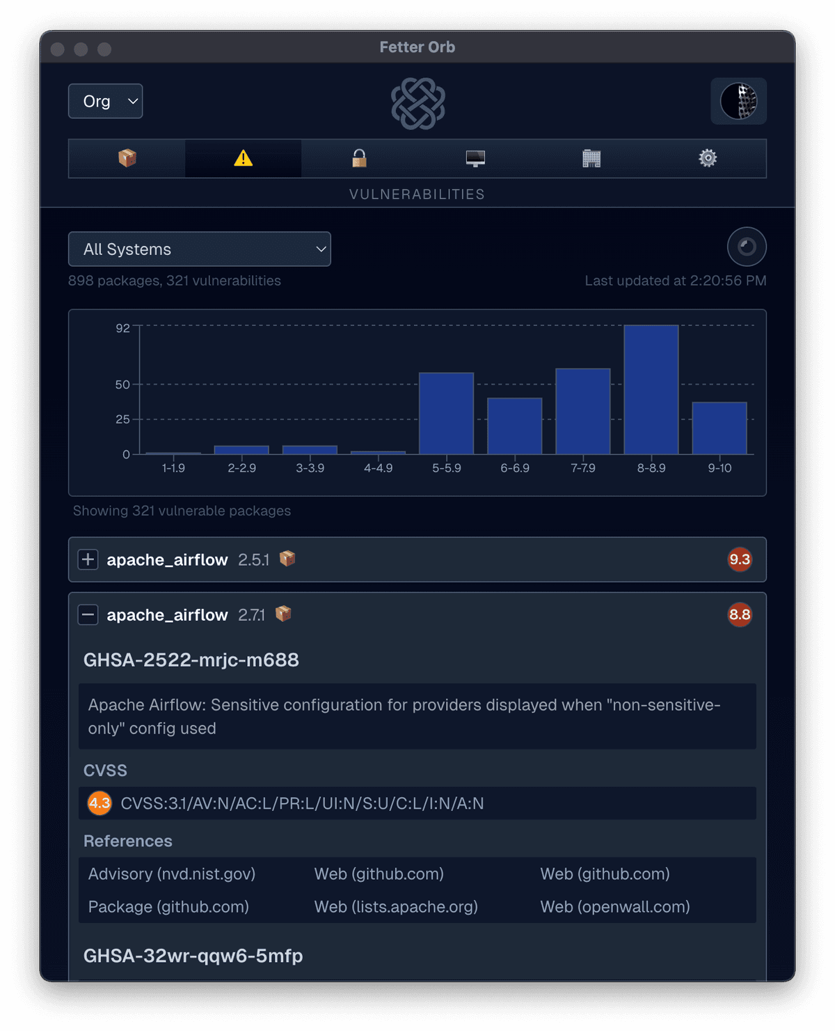 Monitor Vulnerabilities